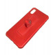 Silicone Case Motomo With Finger Ring For Apple Iphone X (5.5 ) Red